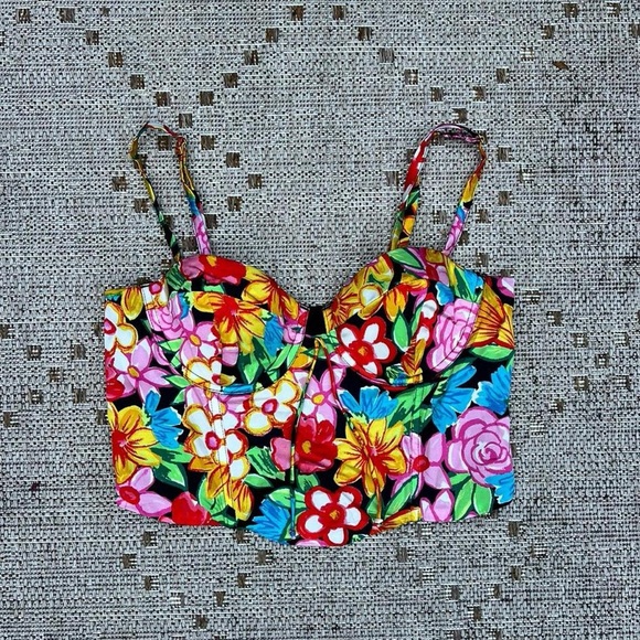 Tops - Floral Multicolor Women's Top